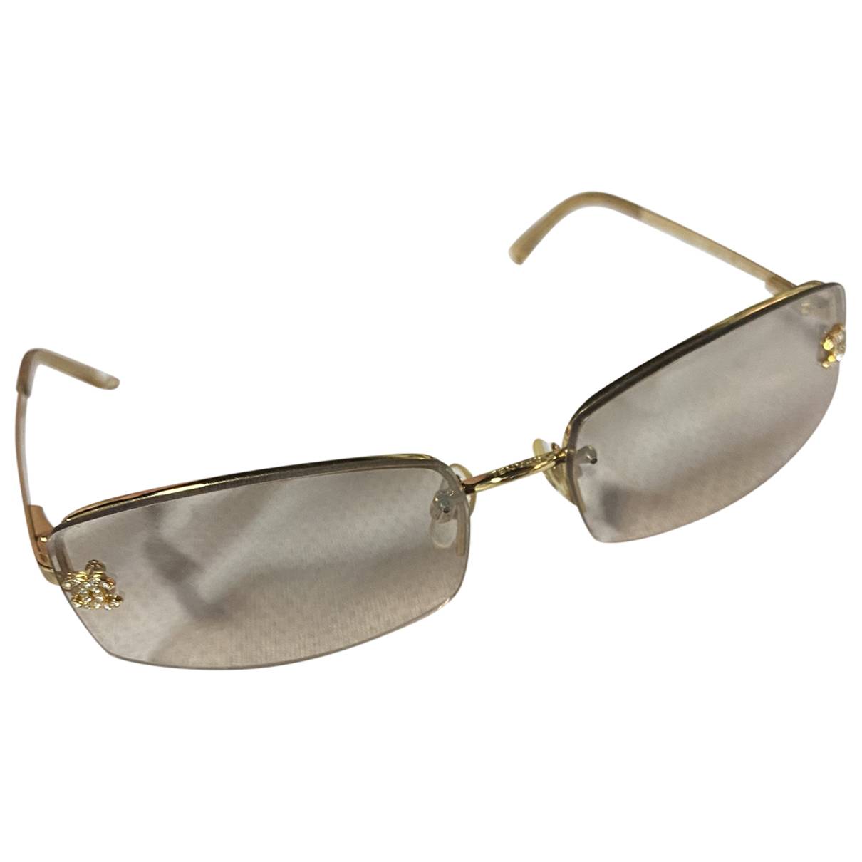 Sunglasses Chanel Gold in Metal - 31826812