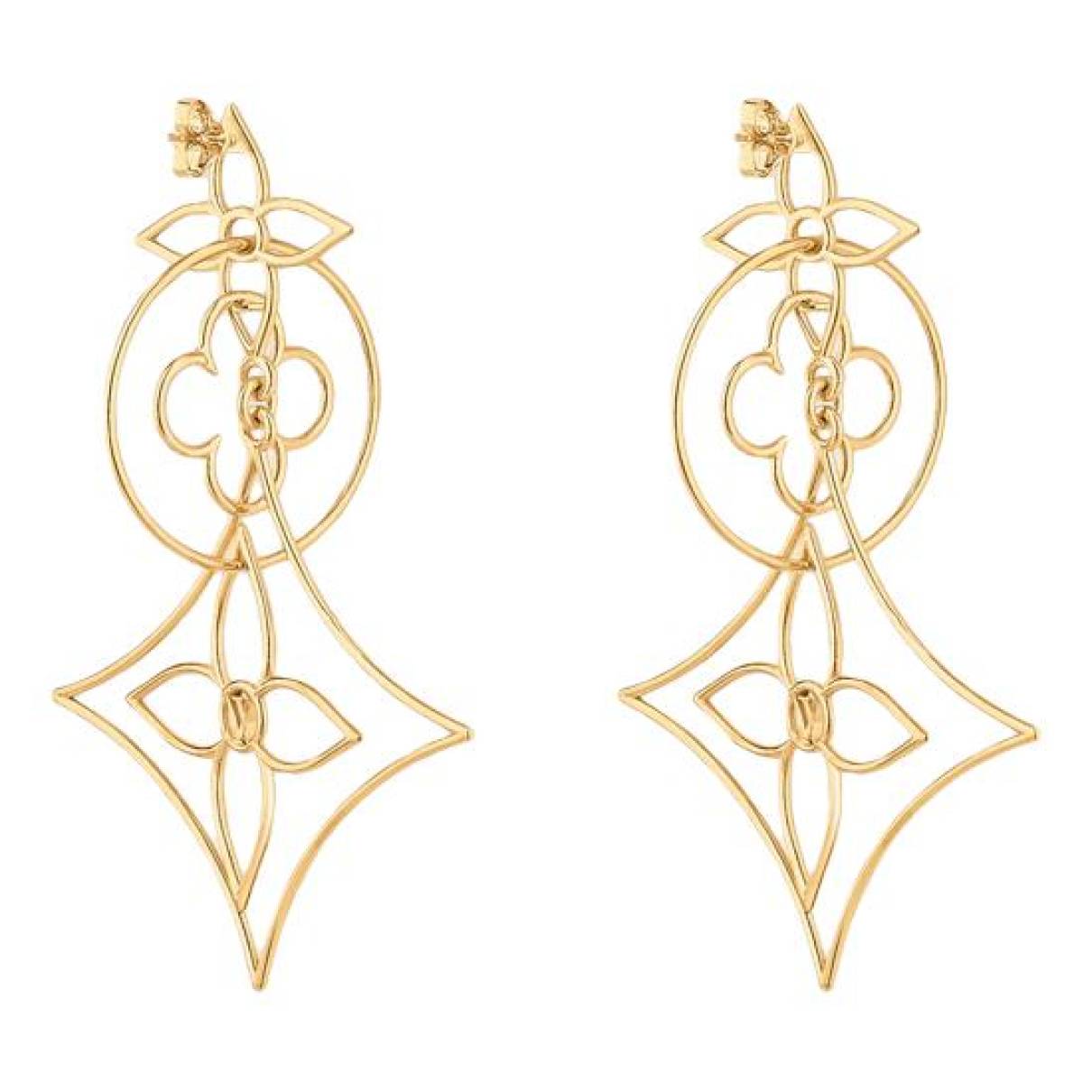 Earrings Louis Vuitton Gold in Metal - 34793332