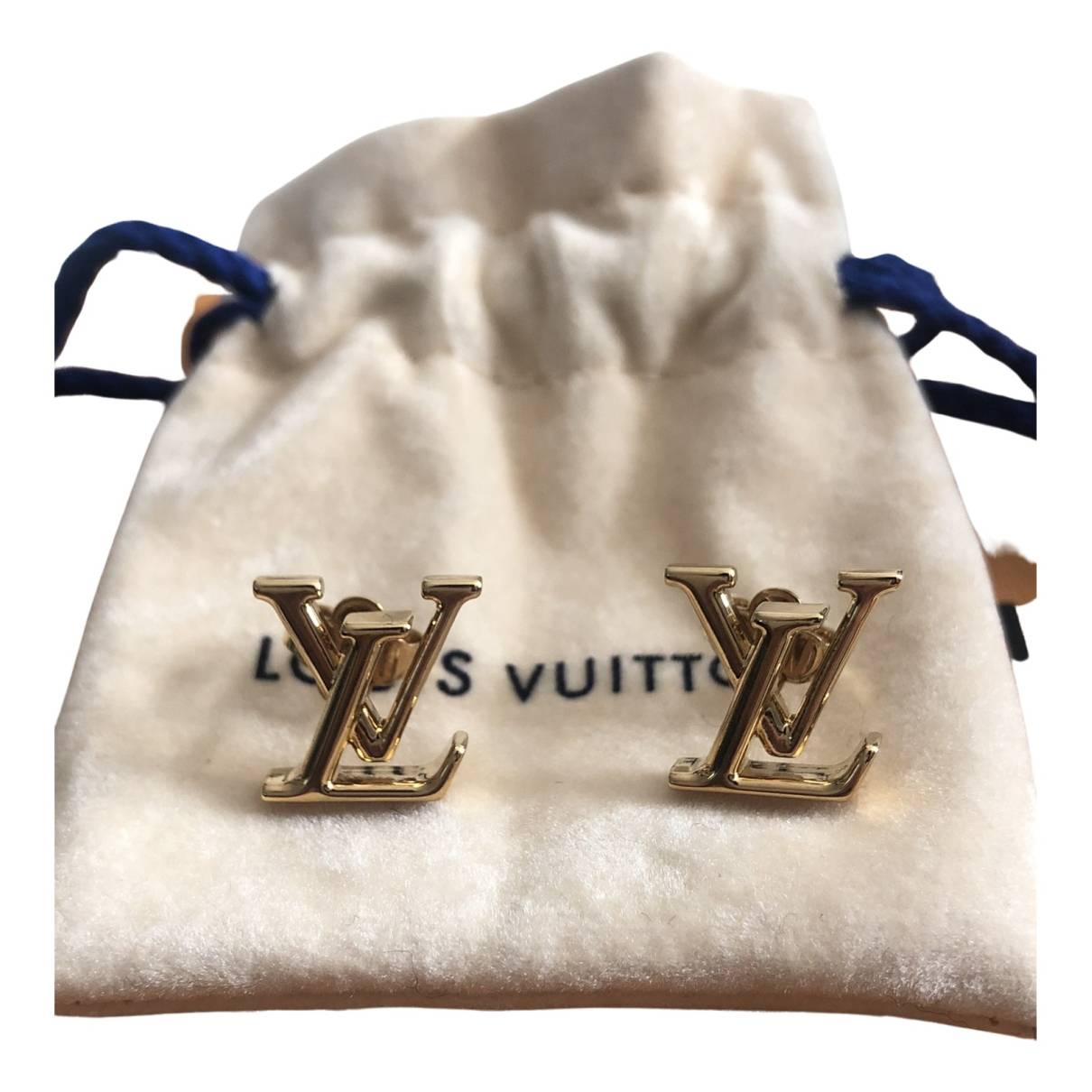 Lv iconic earrings Louis Vuitton Gold in Metal - 32042302