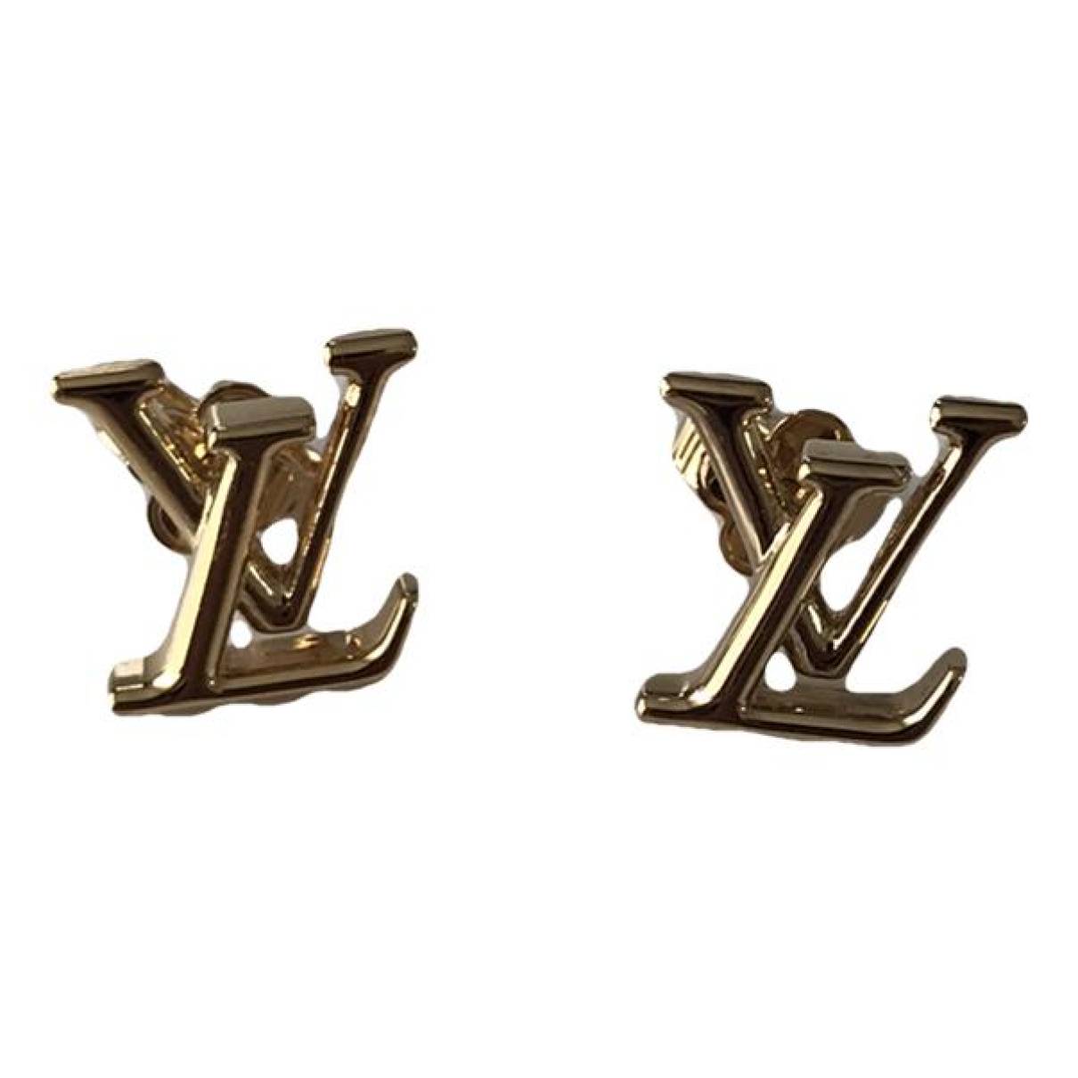 louis vuitton earrings lv logo