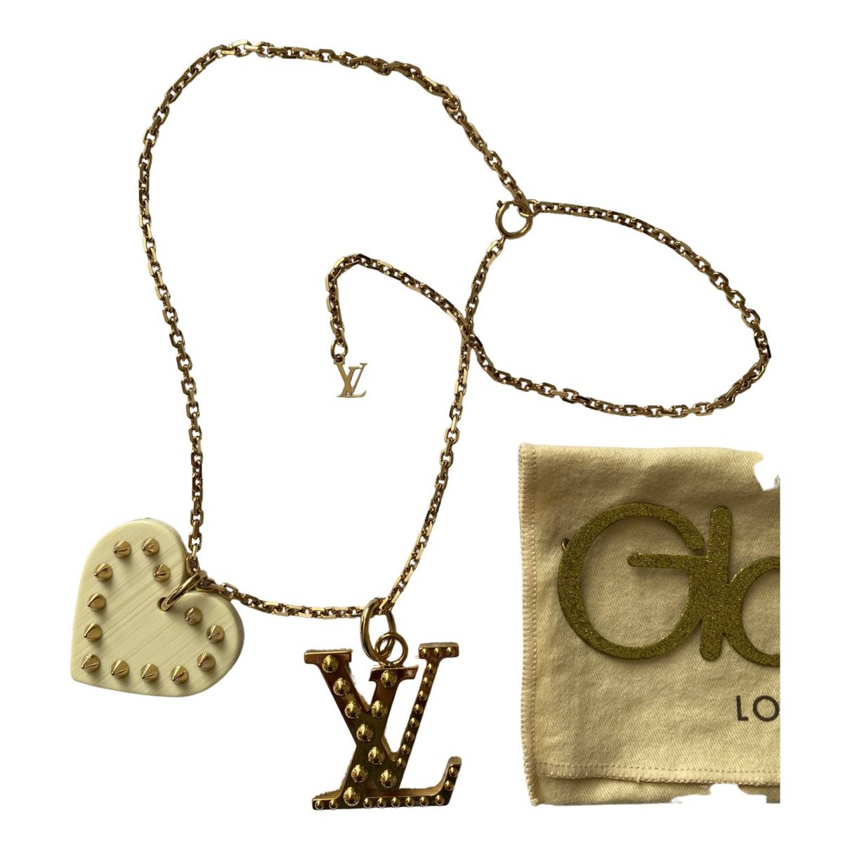 lv necklace heart