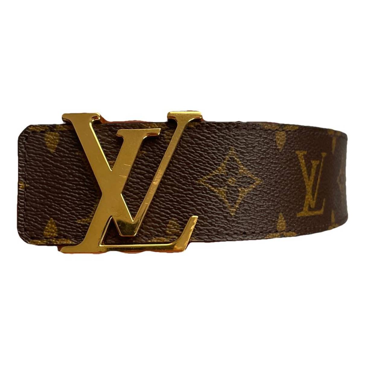 Initiales patent leather belt Louis Vuitton Gold size 80 cm in Patent  leather - 38054690