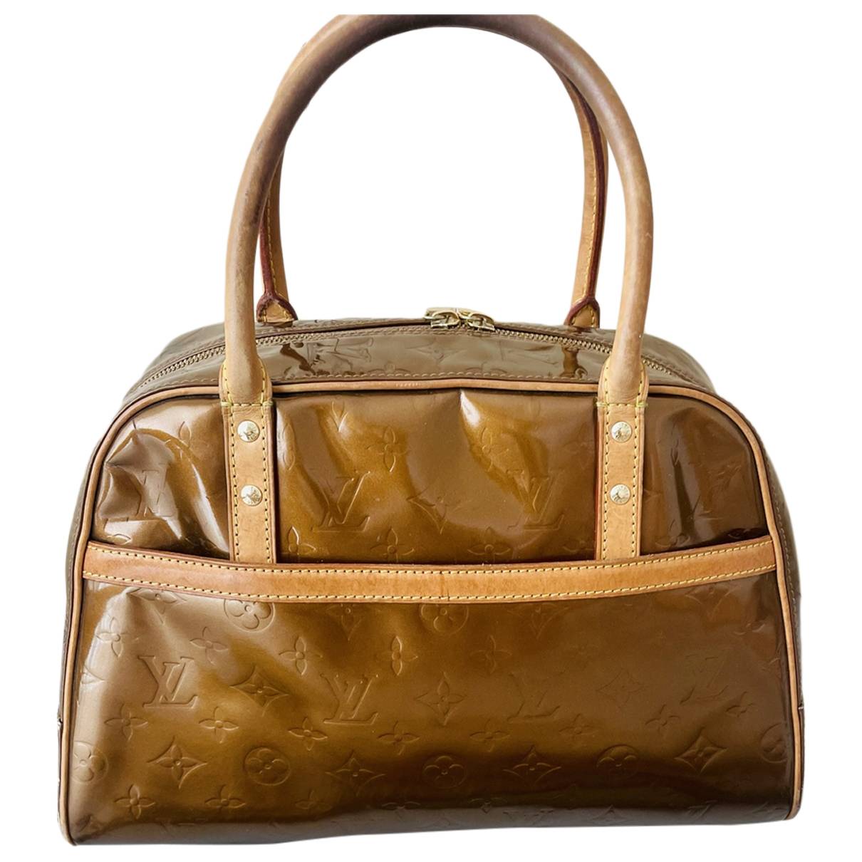 Tompkins square patent leather handbag Louis Vuitton Gold in Patent leather  - 30919125