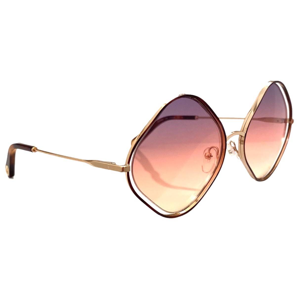 Sunglasses Chloé Gold in Plastic - 25738024
