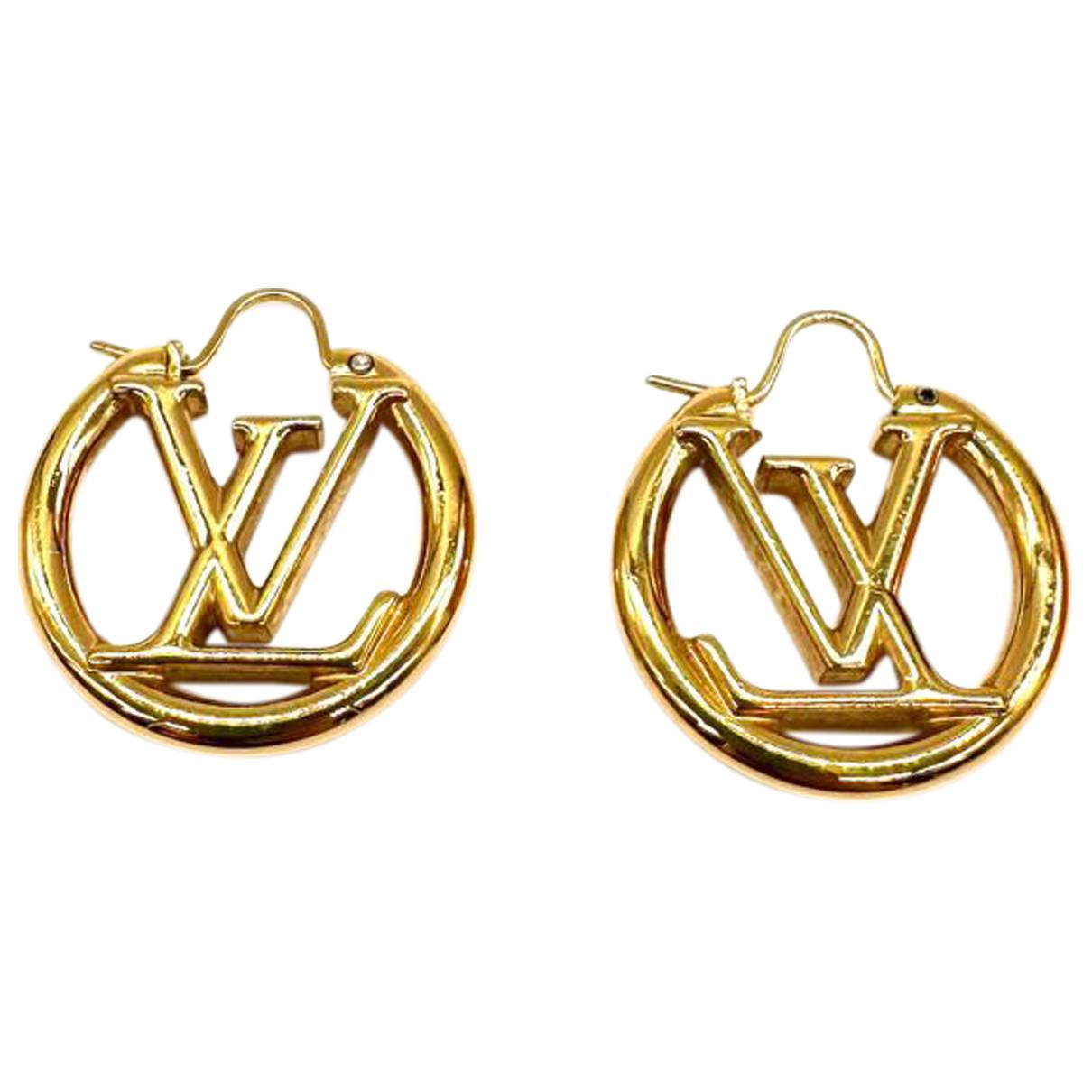 Lv iconic earrings Louis Vuitton Gold in Steel - 32875863
