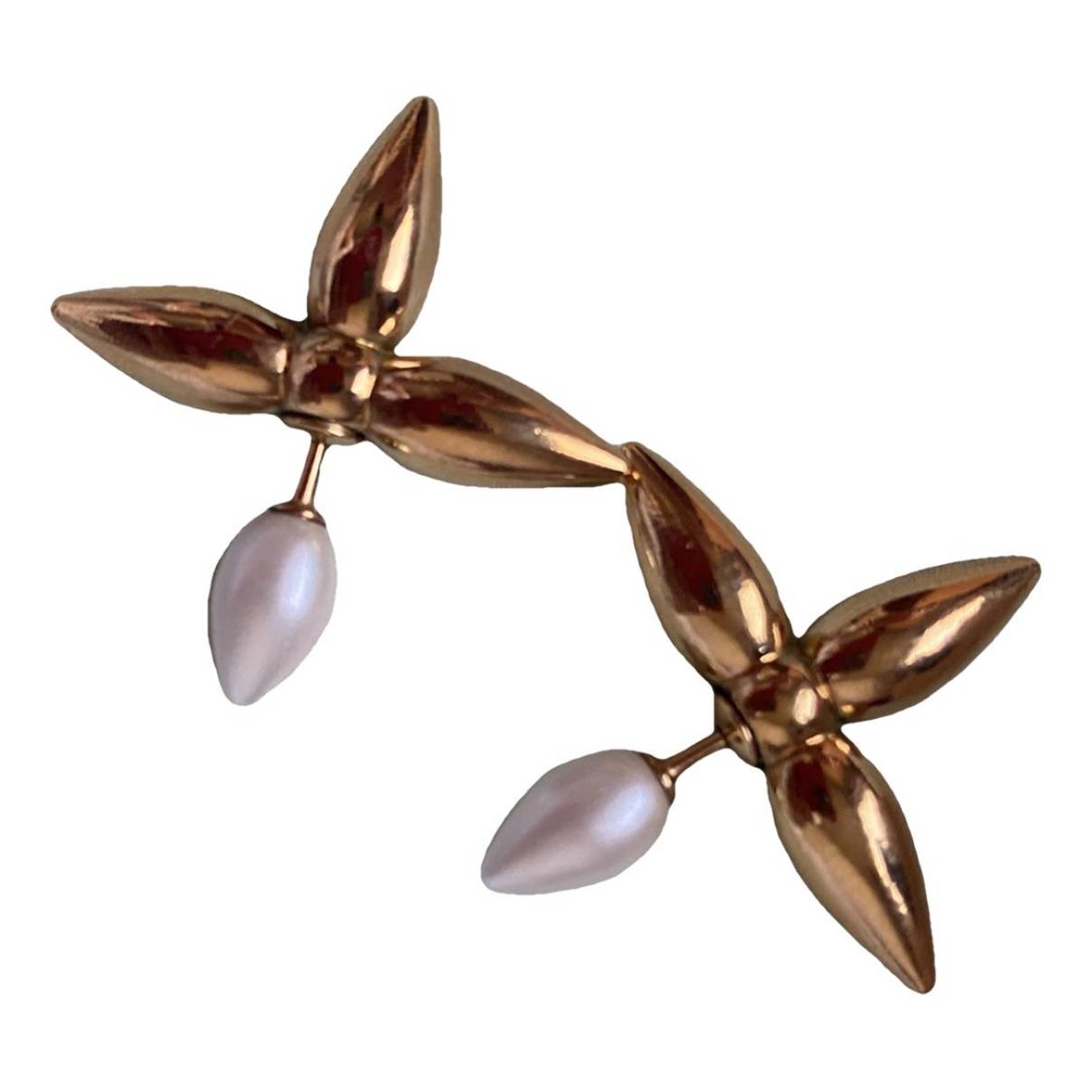 vuitton louisette earrings gold
