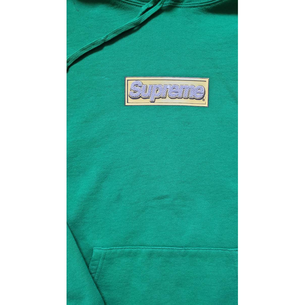 Sweatshirt Supreme Green size L International in Cotton - 30473660