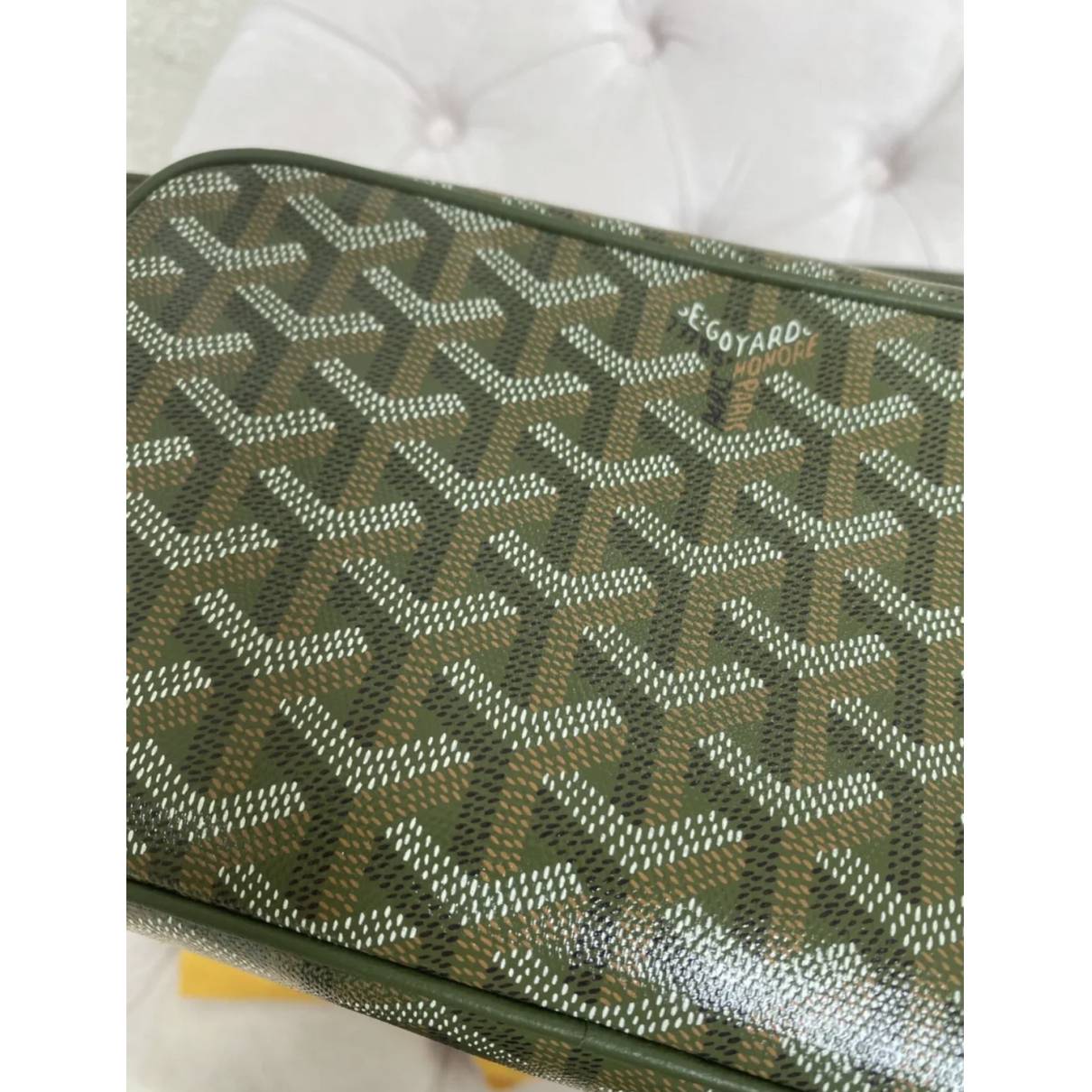 Cap vert leather crossbody bag Goyard Green in Leather - 37425357