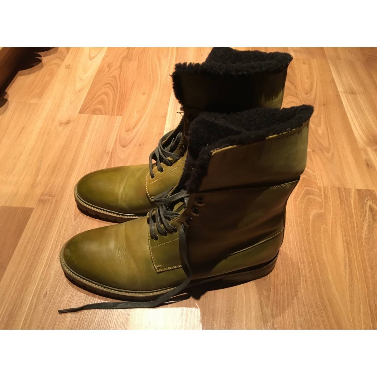 Leather boots Corneliani