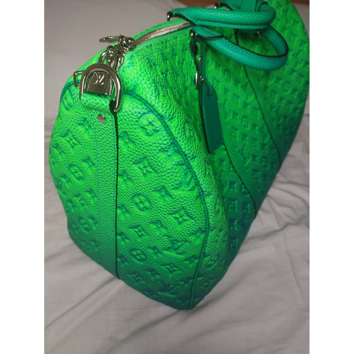 neon green lv bag