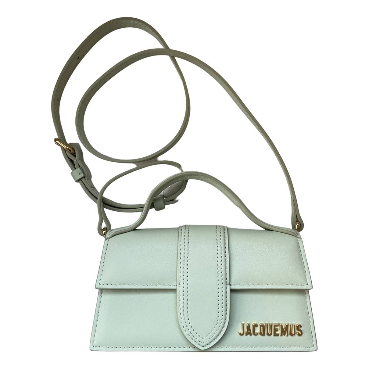 Le bambino leather crossbody bag Jacquemus Green in Leather - 32173436