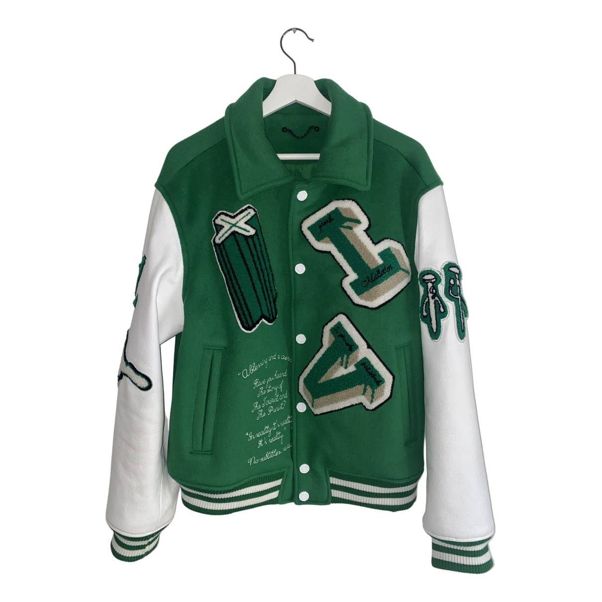Disponible• Louis Vuitton Varsity Leather Jacket Green. - - SHIPPING TO  WORLWIDE✈️🌎