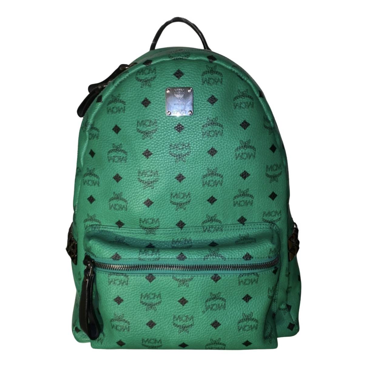 Leather bag MCM Green in Leather - 29574028