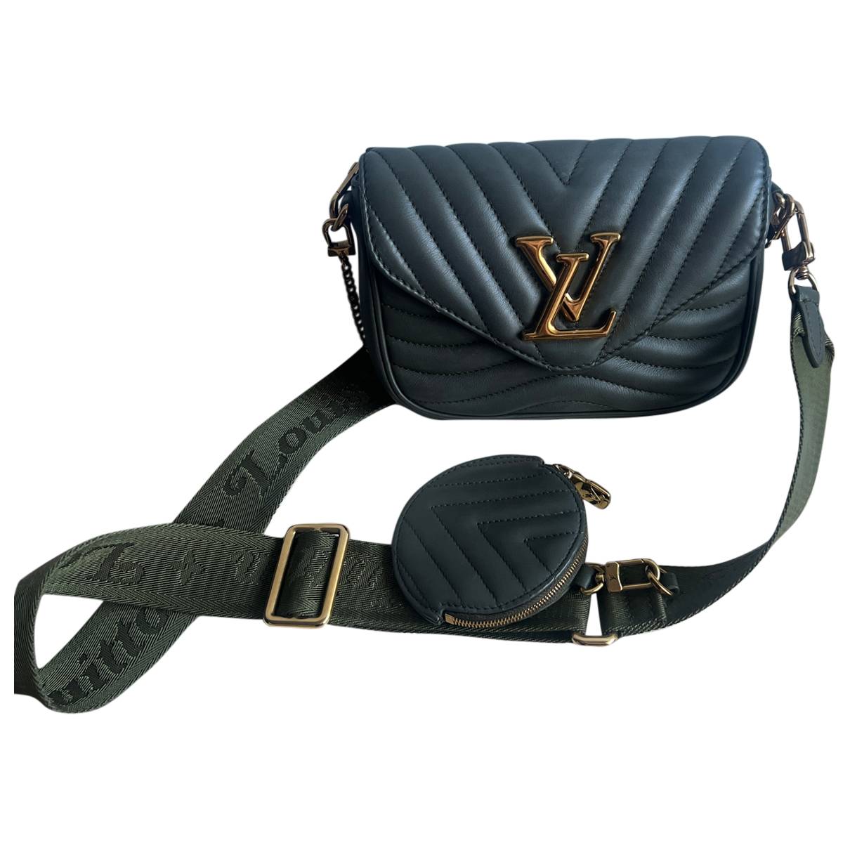 New wave leather crossbody bag Louis Vuitton Green in Leather