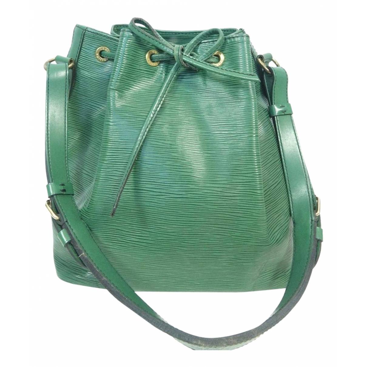 Noé leather handbag Louis Vuitton Green in Leather - 24969905