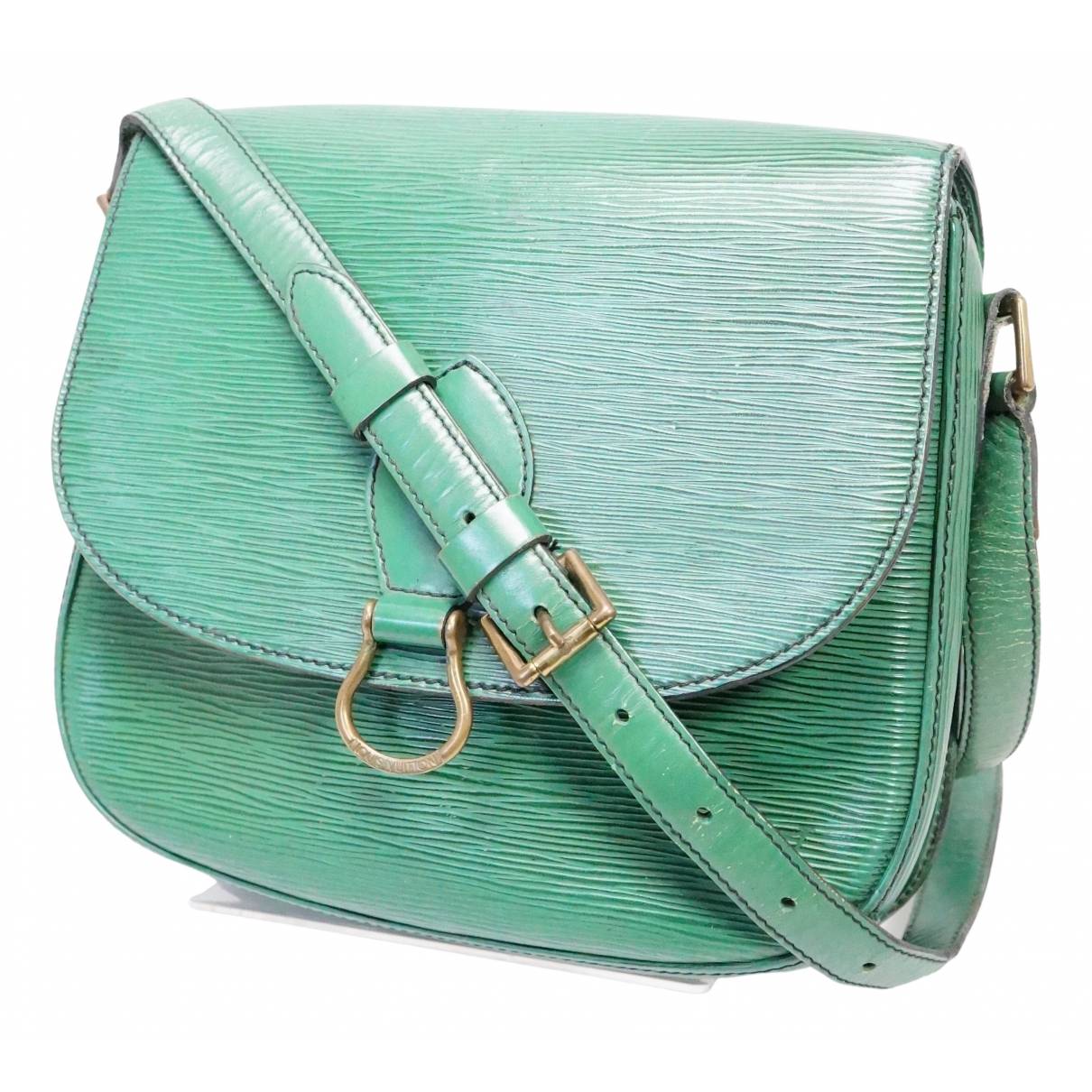 Saint cloud vintage leather crossbody bag Louis Vuitton Green in Leather -  25435855
