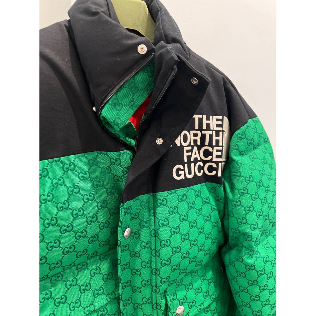 The North Face x Gucci - Authenticated Coat - Linen Green for Women, Never Worn, with Tag