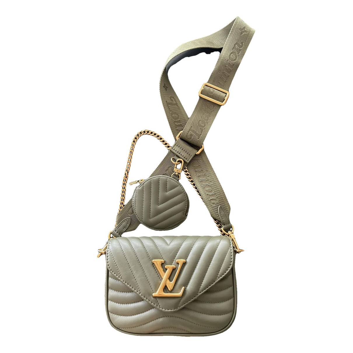 Multi-pochette new wave patent leather handbag Louis Vuitton Green