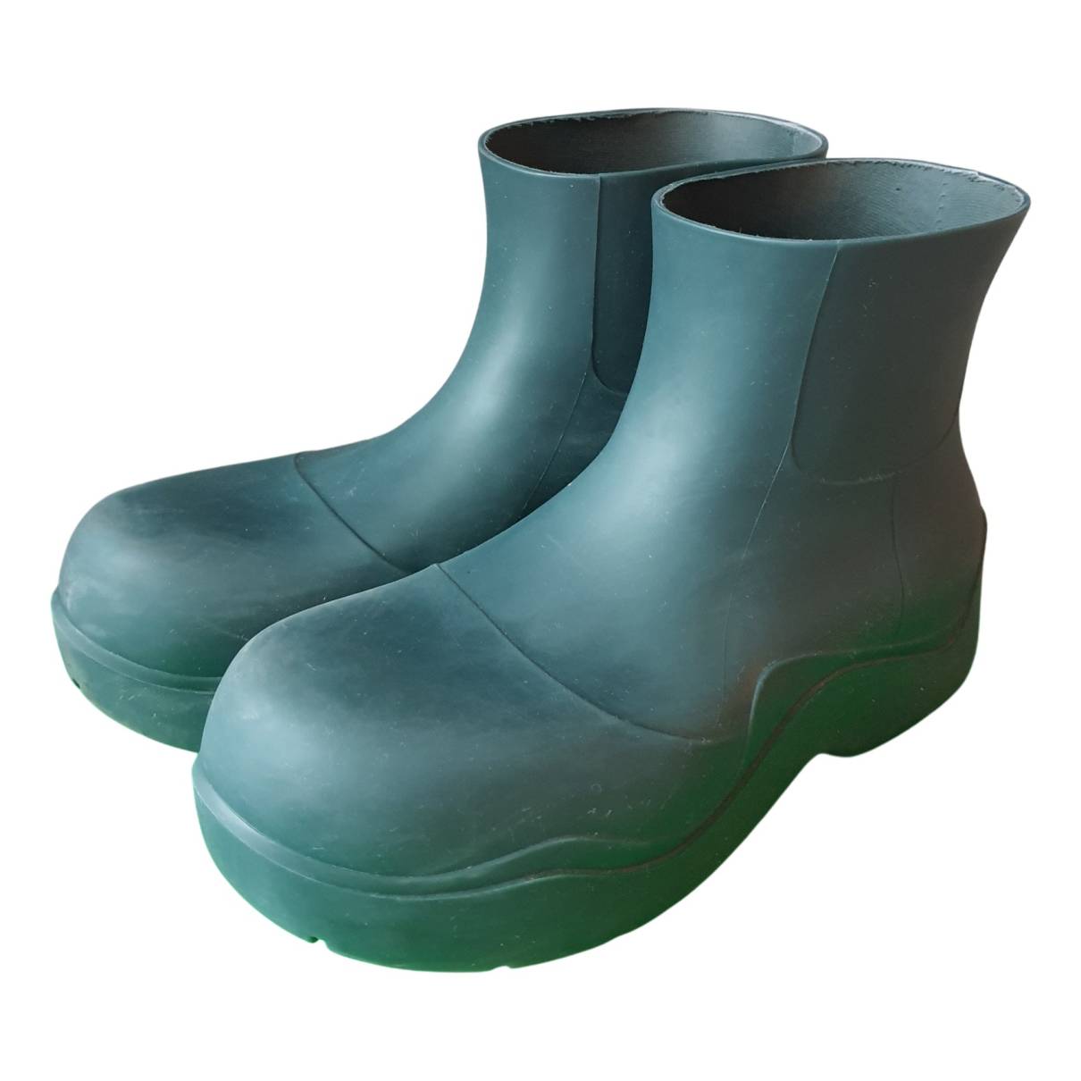 Puddle boots Bottega Veneta Green size  EU in Rubber