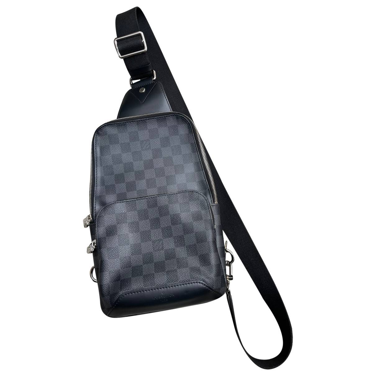 Avenue sling cloth bag Louis Vuitton Grey in Cloth - 17083008