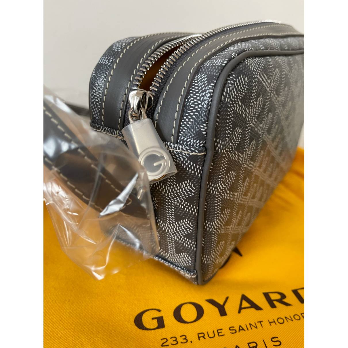 Goyard Goyardine Grey Cap Vert PM Bag Silver Hardware – Madison
