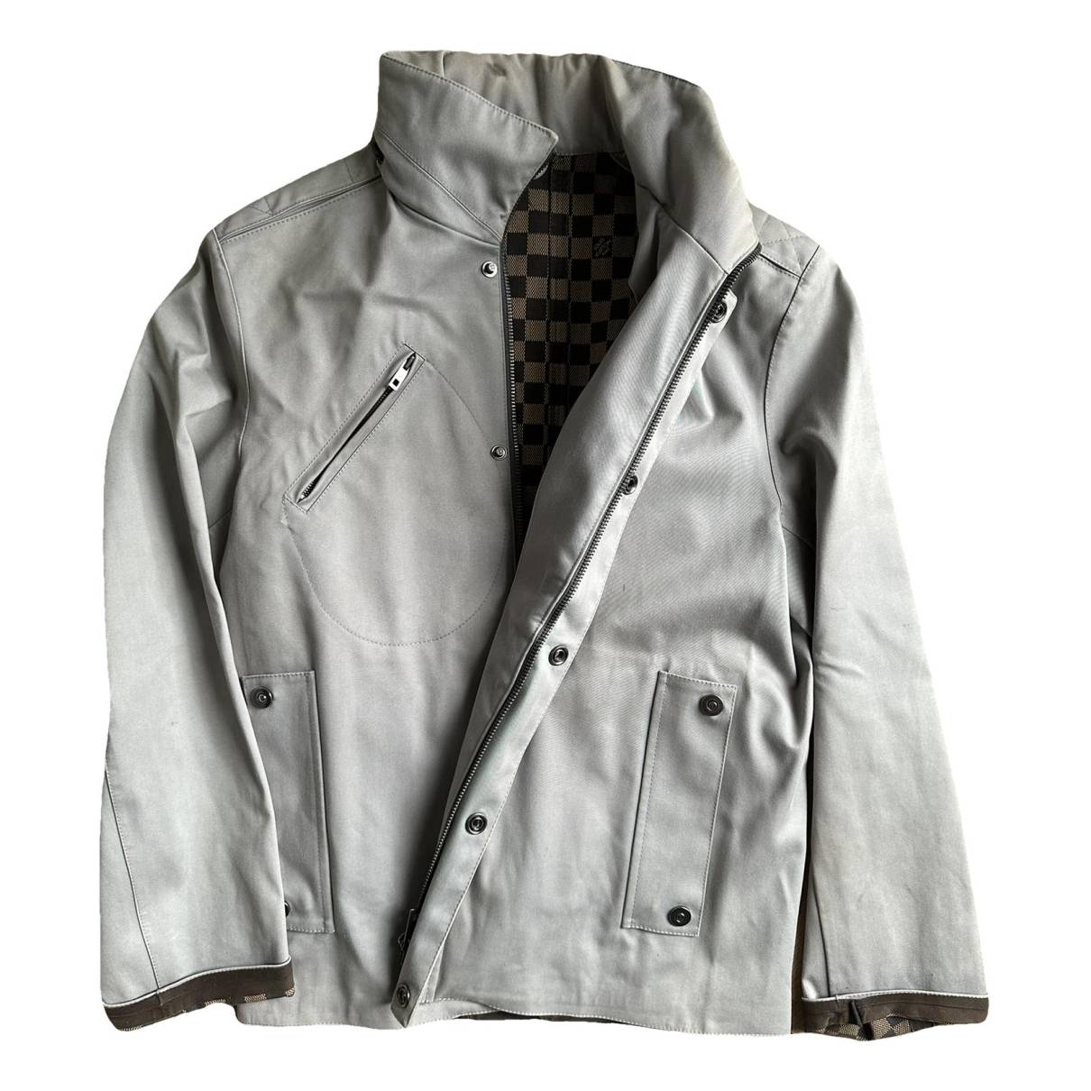 Cloth parka Louis Vuitton Grey size 48 FR in Cloth - 34841310