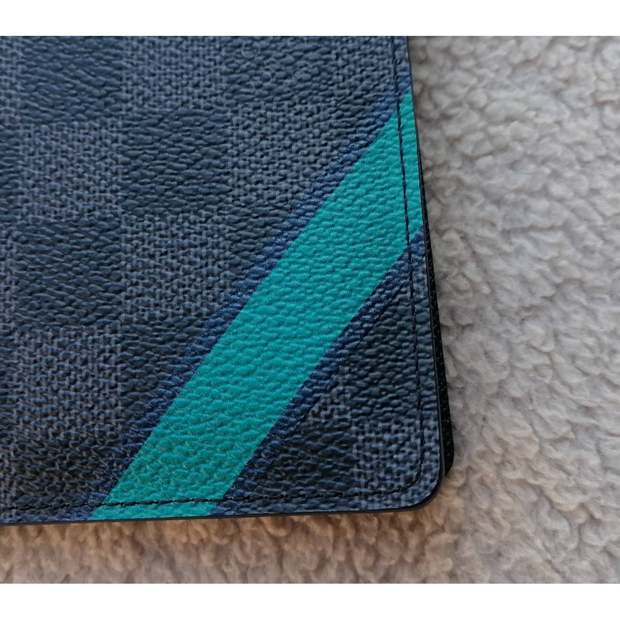 Passport cover cloth small bag Louis Vuitton Green in Cloth - 22985255