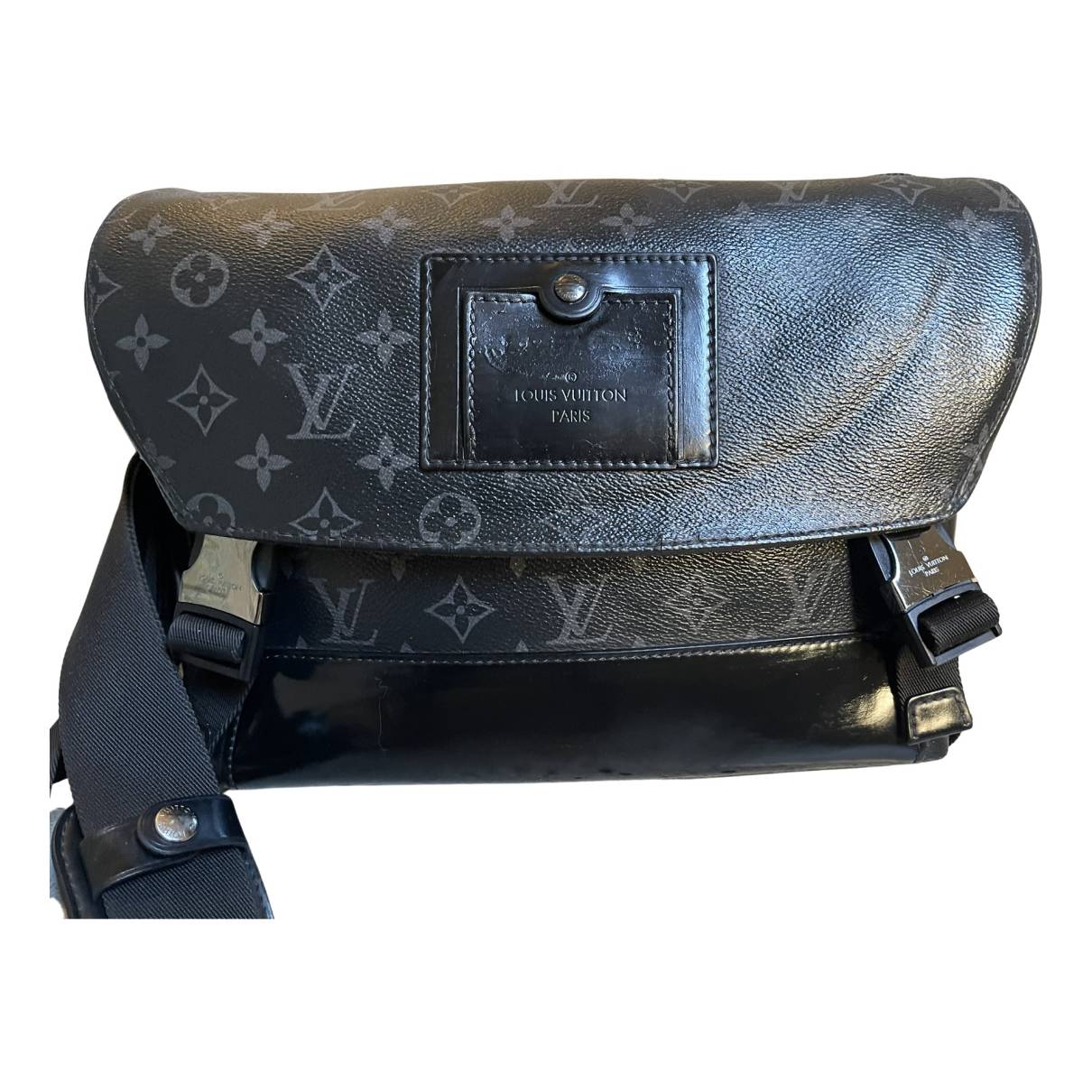 Voyager cloth satchel Louis Vuitton Grey in Cloth - 33421622