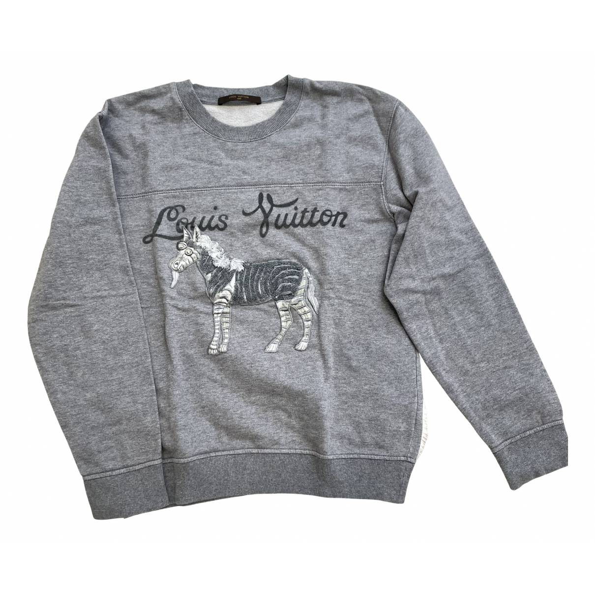 Sweatshirt Louis Vuitton Grey size S International in Cotton - 24098064