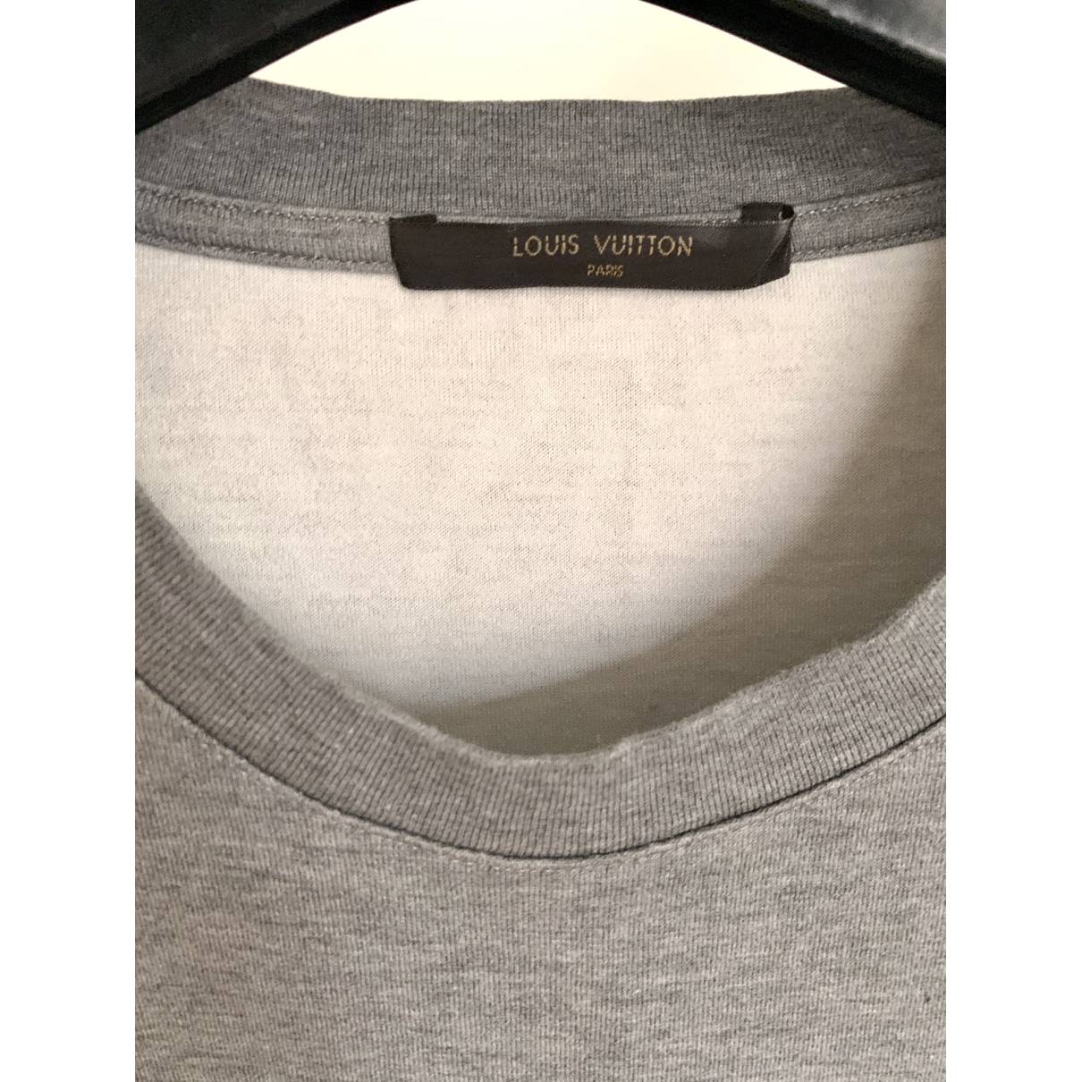 T-shirt Louis Vuitton Grey size XL International in Cotton - 30448300