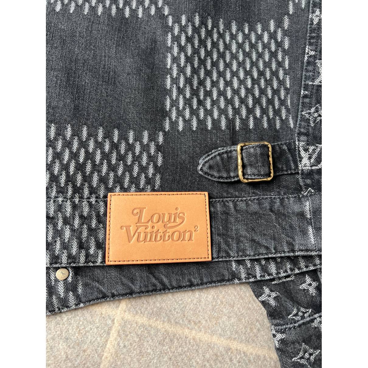 Louis Vuitton Nigo Denim Jacket Grey 52 for Sale in Los Angeles