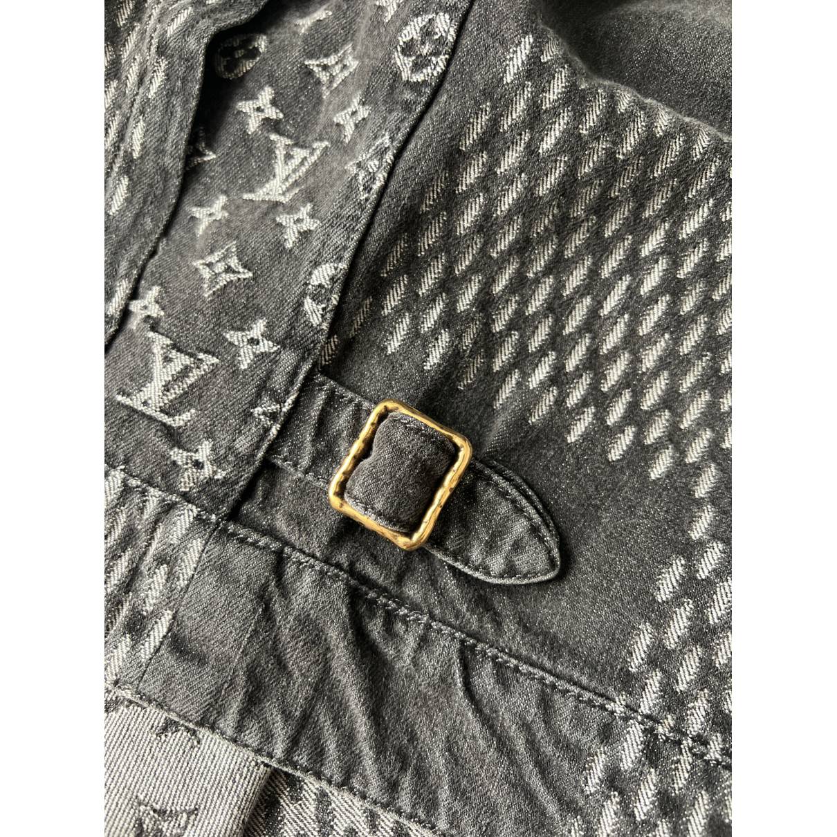 Louis Vuitton, Men's Denim Jacket, Grey-108035 