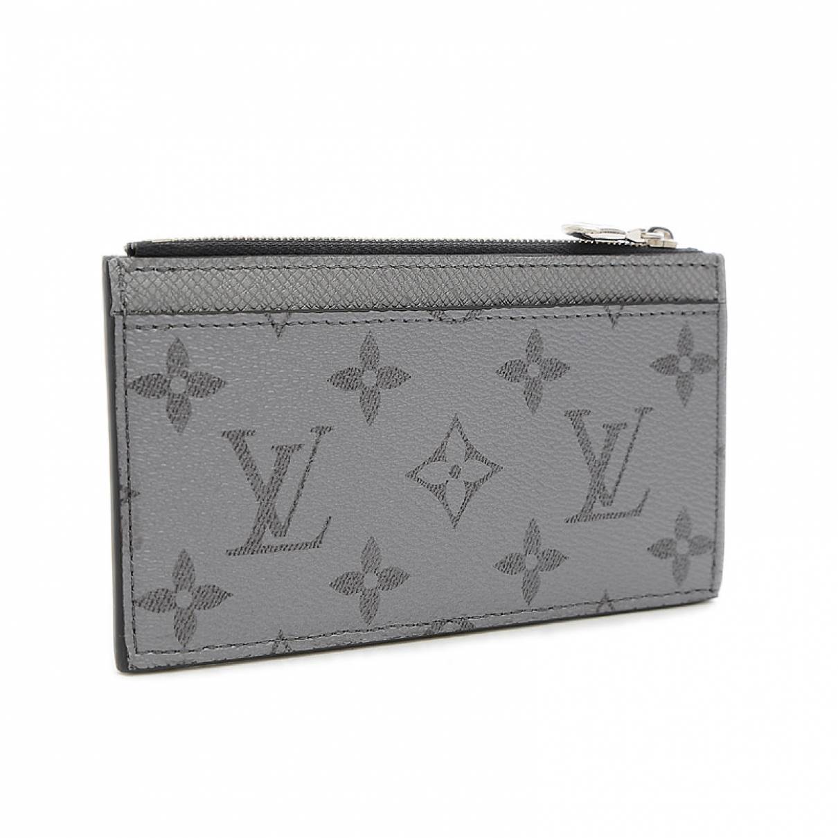 Louis Vuitton - Authenticated Coin Card Holder Small Bag - Leather Grey for Men, Very Good Condition