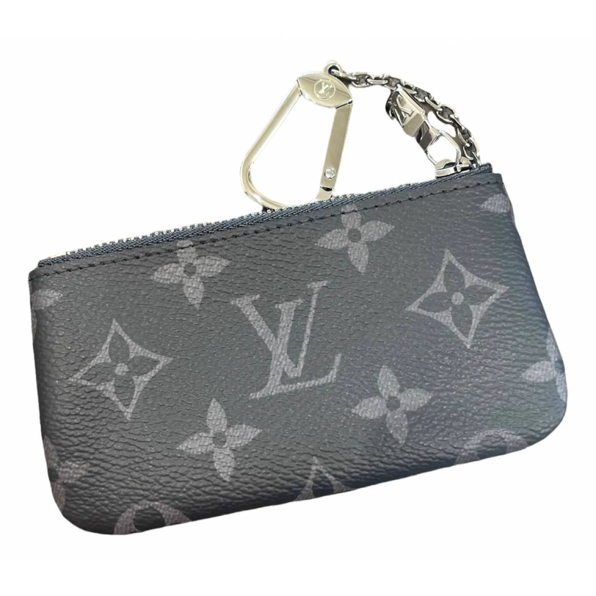 Key pouch leather small bag Louis Vuitton Grey in Leather - 24474061