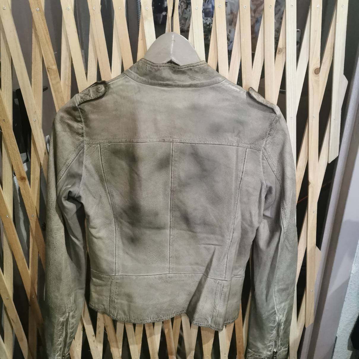 Leather biker jacket Msp
