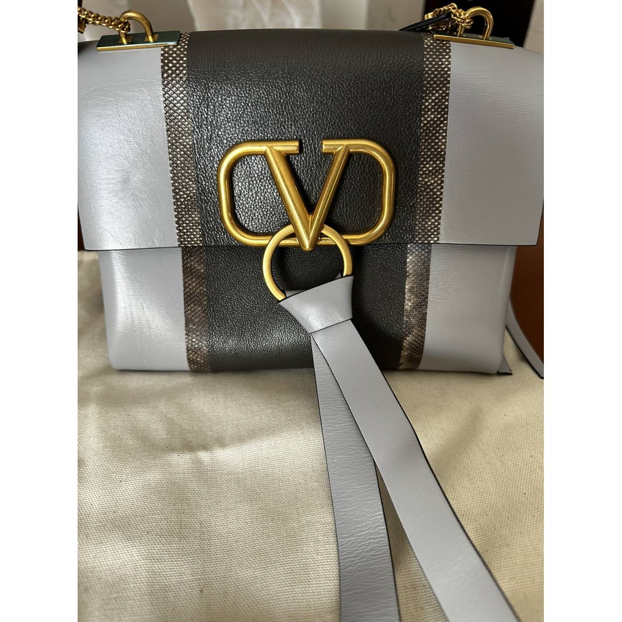 Cross body bags Valentino Garavani - V-Ring leather small bag