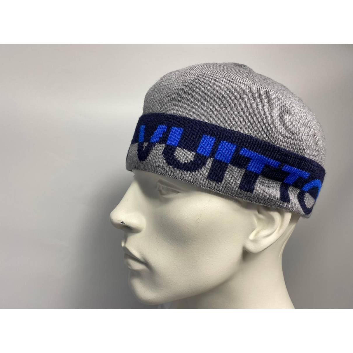 Louis Vuitton - Authenticated Hat - Wool Grey For Man, Never Worn