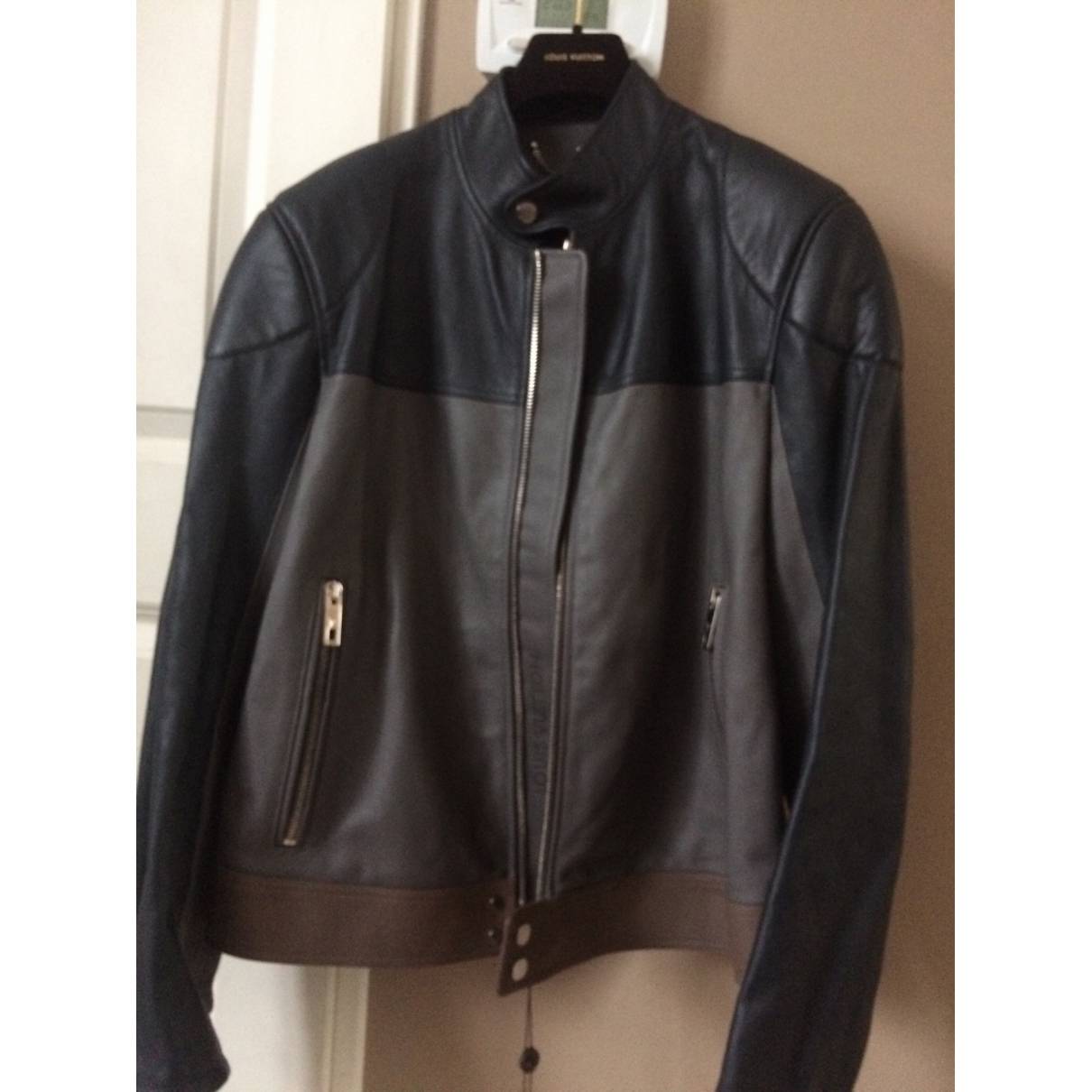 Louis Vuitton - Authenticated Jacket - Leather Plain for Men, Very Good Condition