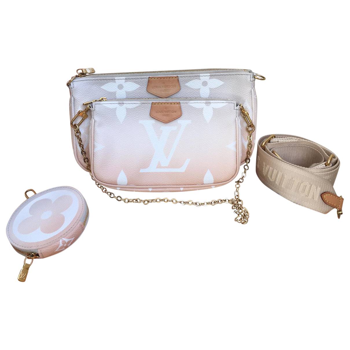 Multi pochette accessoires cloth crossbody bag Louis Vuitton Multicolour in  Cloth - 34682213