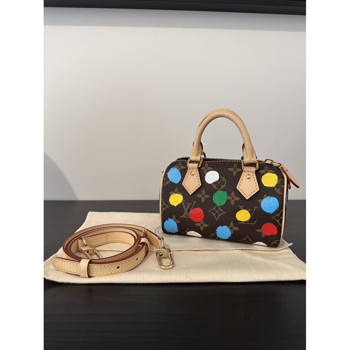 Nano speedy / mini hl cloth handbag Louis Vuitton Multicolour in Cloth -  28723741