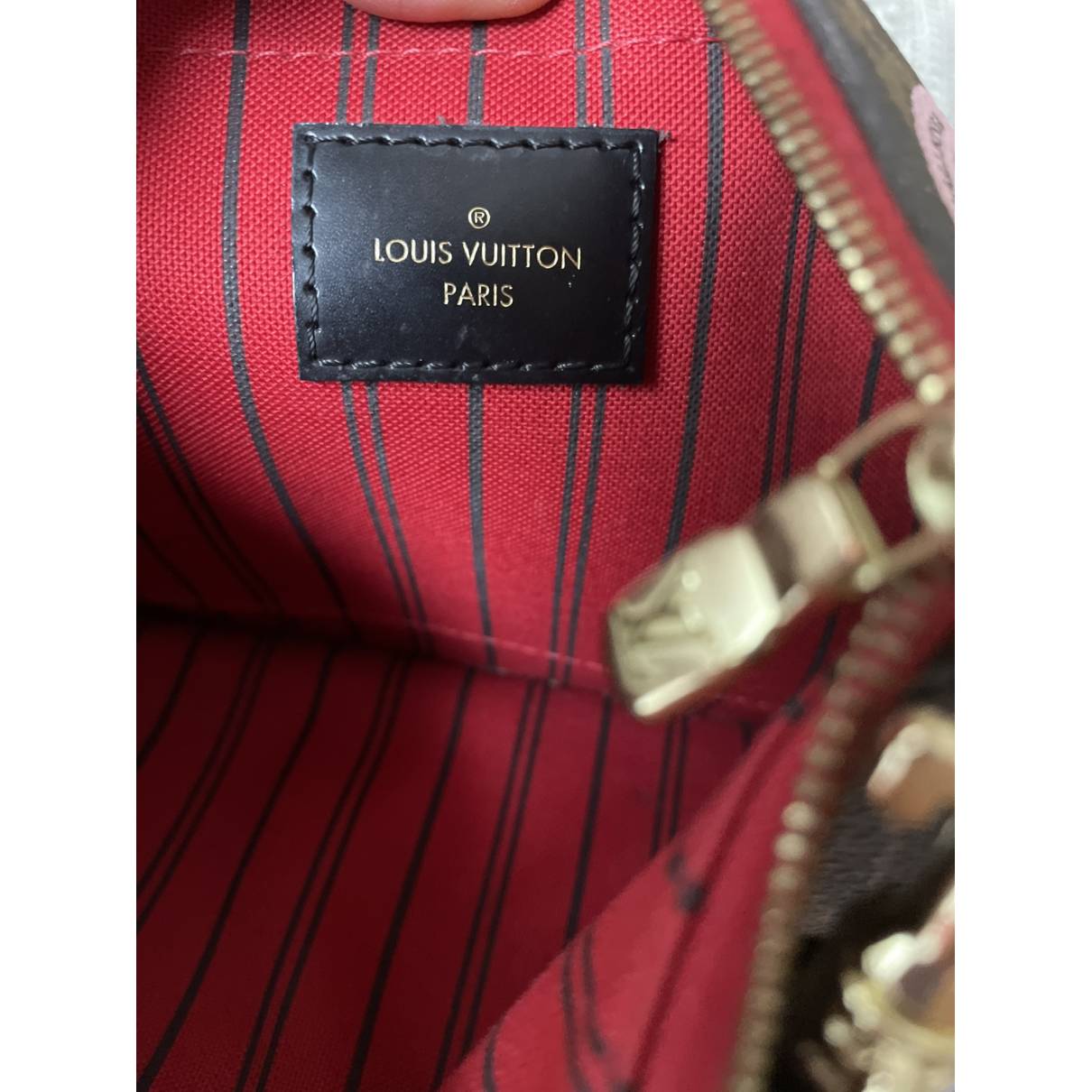 Neverfull cloth crossbody bag Louis Vuitton Multicolour in Cloth
