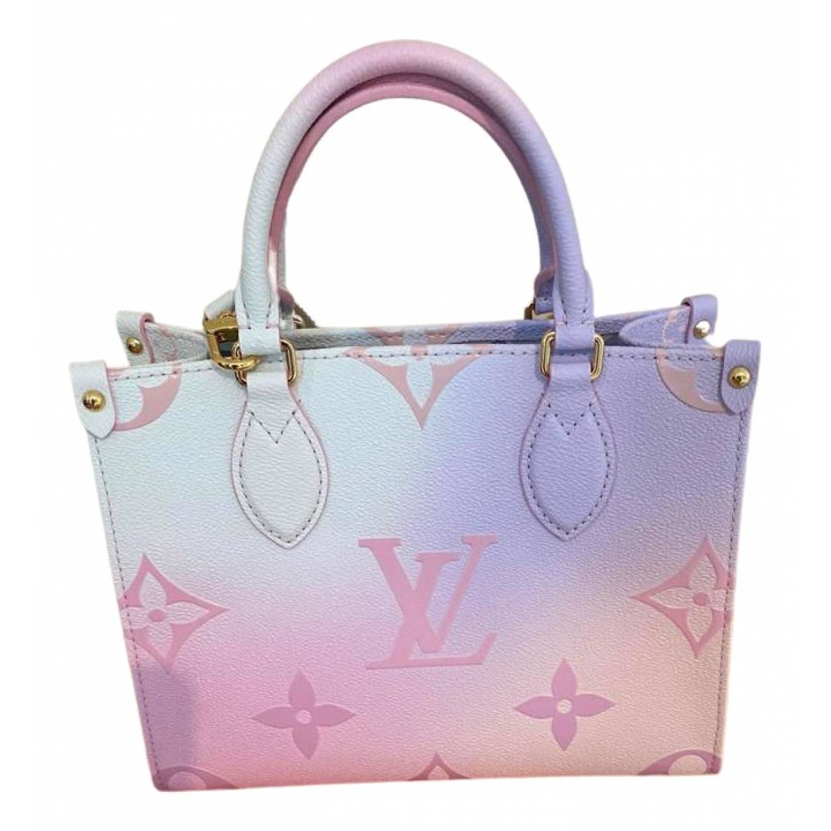 Louis+Vuitton+OnTheGo+Tote+PM+Sunrise+Pastel+Canvas for sale
