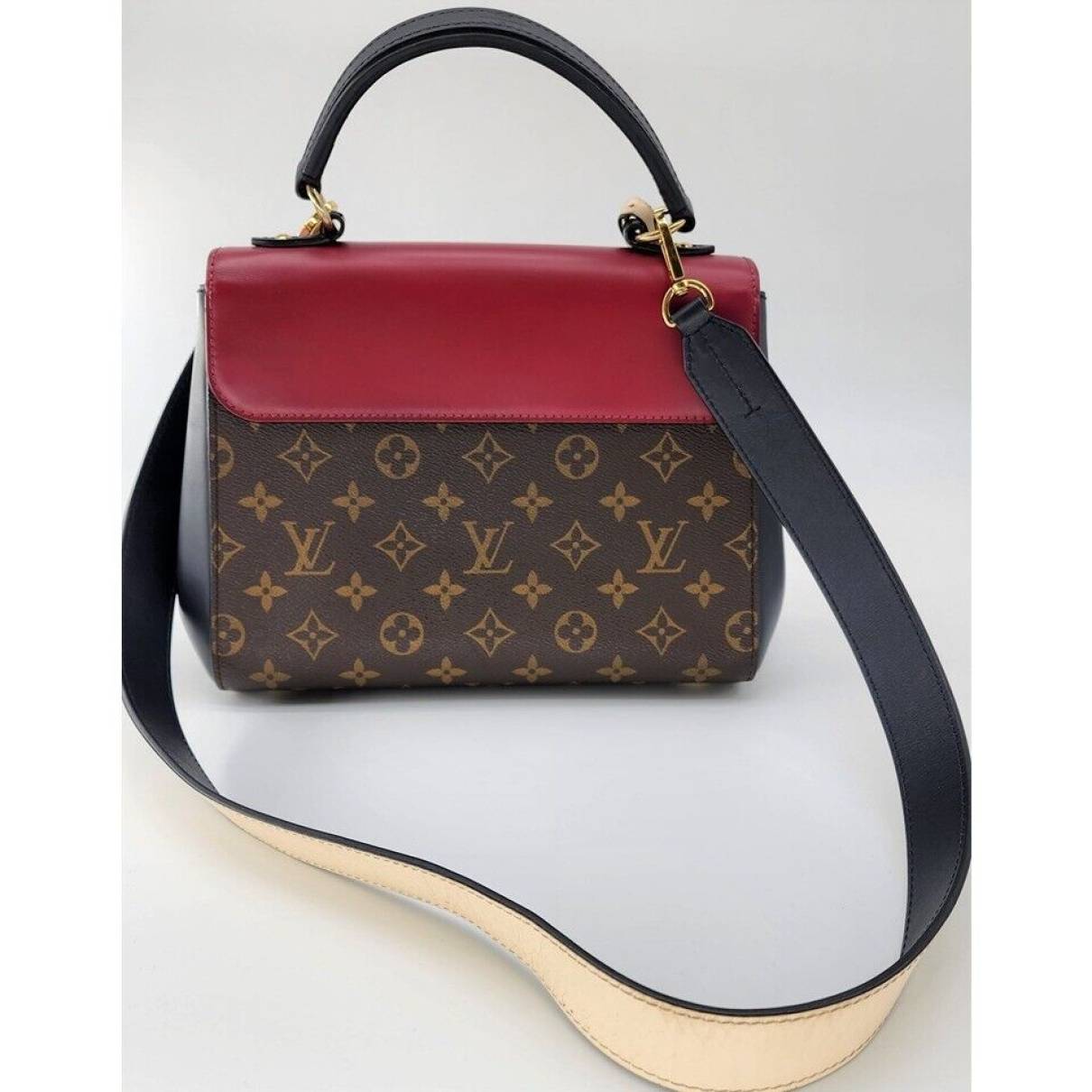 Louis Vuitton - Authenticated Cluny Handbag - Cotton Multicolour for Women, Good Condition