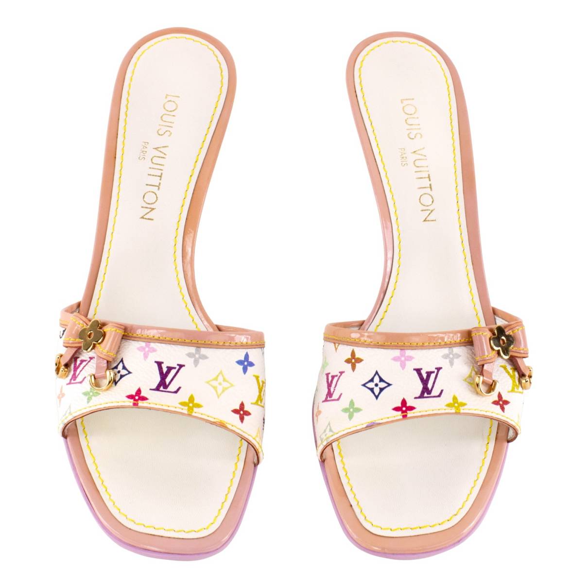 Louis Vuitton Murakami Multicolor Wedge Shoes  Louis vuitton murakami,  Louis vuitton shoes heels, Lace up wedge sandals