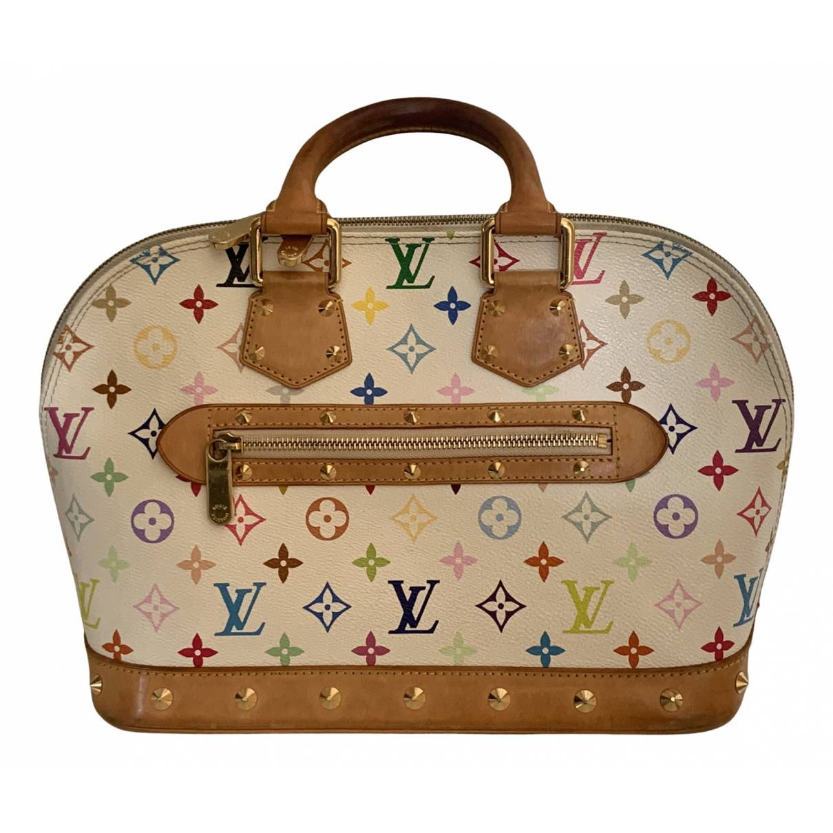 Alma leather handbag Louis Vuitton Multicolour in Leather - 22262372