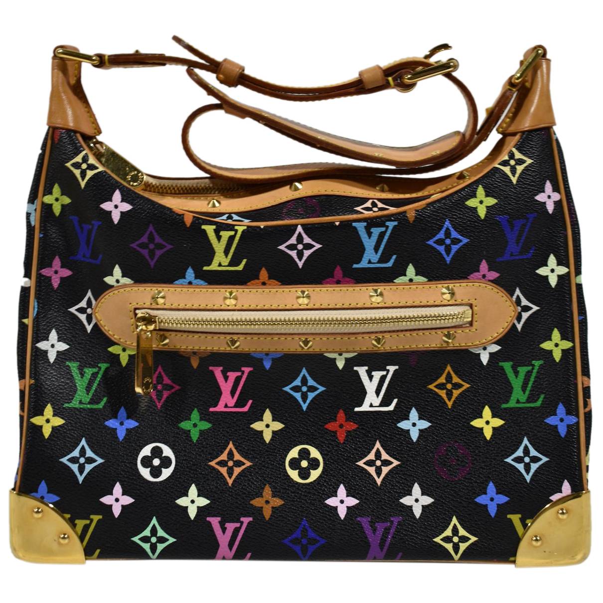 Boulogne leather handbag Louis Vuitton Multicolour in Leather