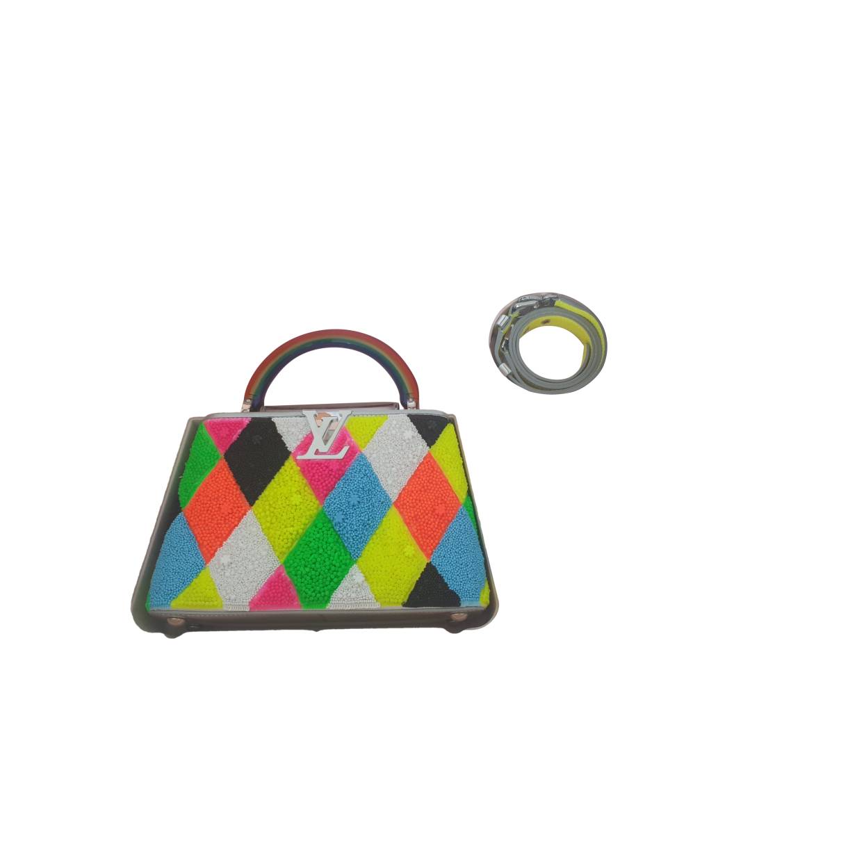 Capucines leather mini bag Louis Vuitton Multicolour in Leather - 34636920