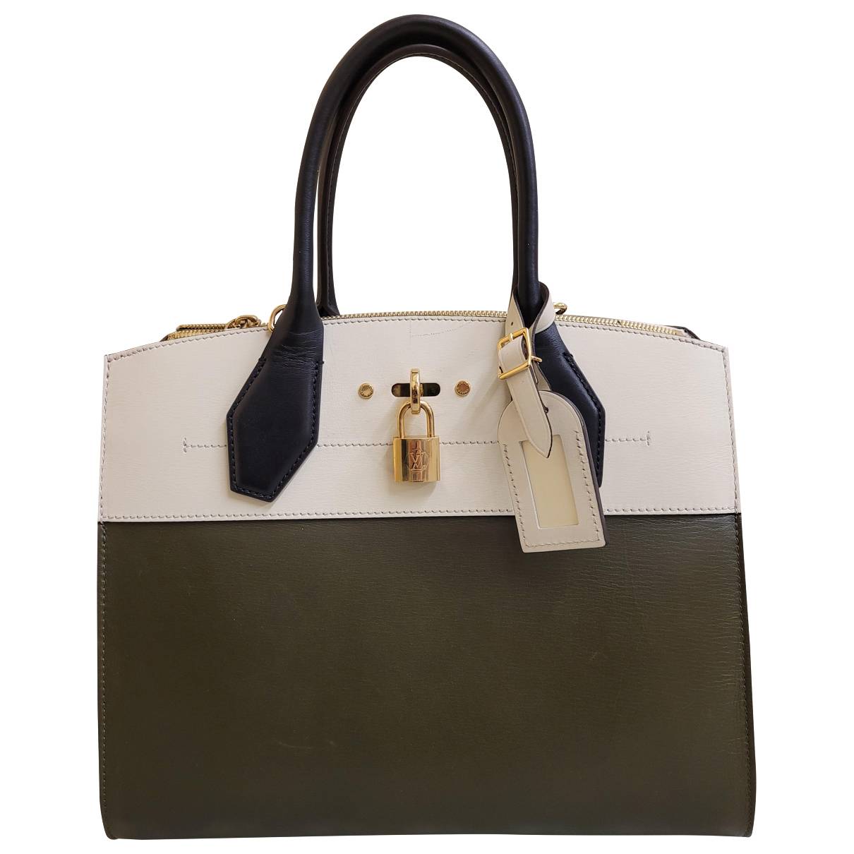 City steamer leather handbag Louis Vuitton Multicolour in Leather