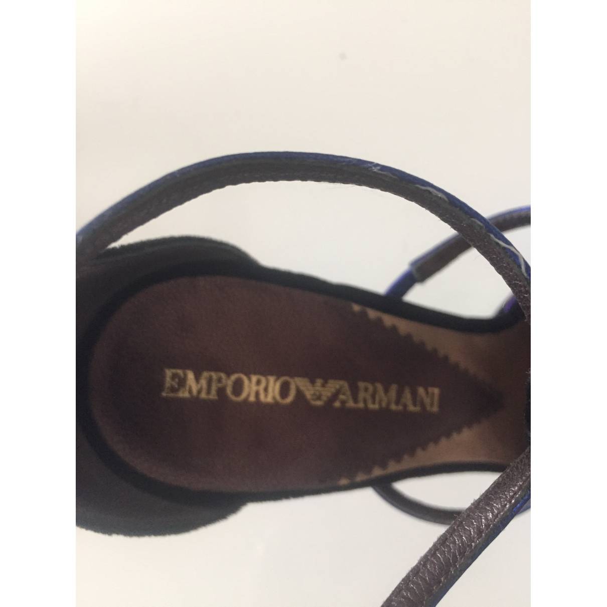Leather sandals Emporio Armani