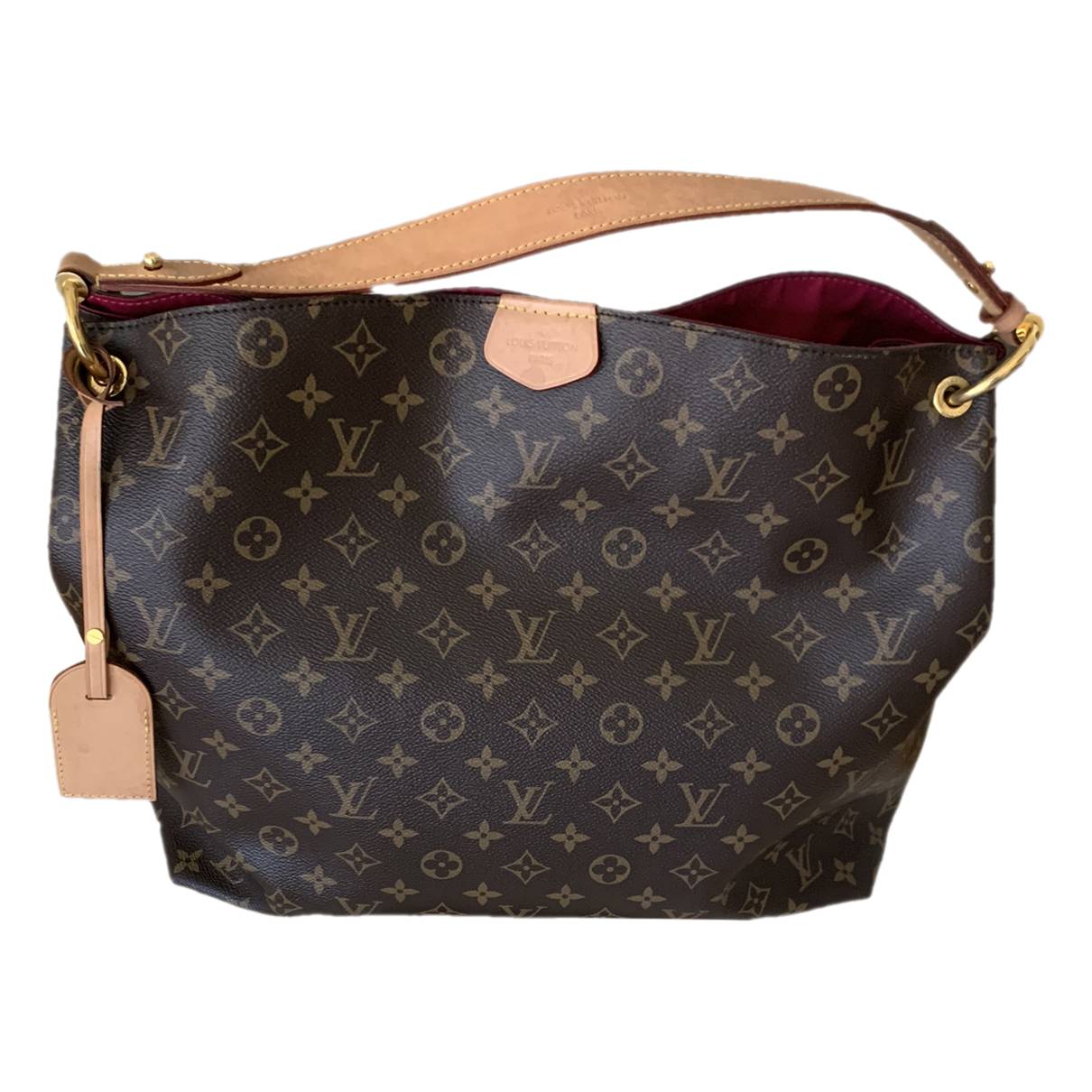 Graceful leather handbag Louis Vuitton Brown in Leather - 37782814